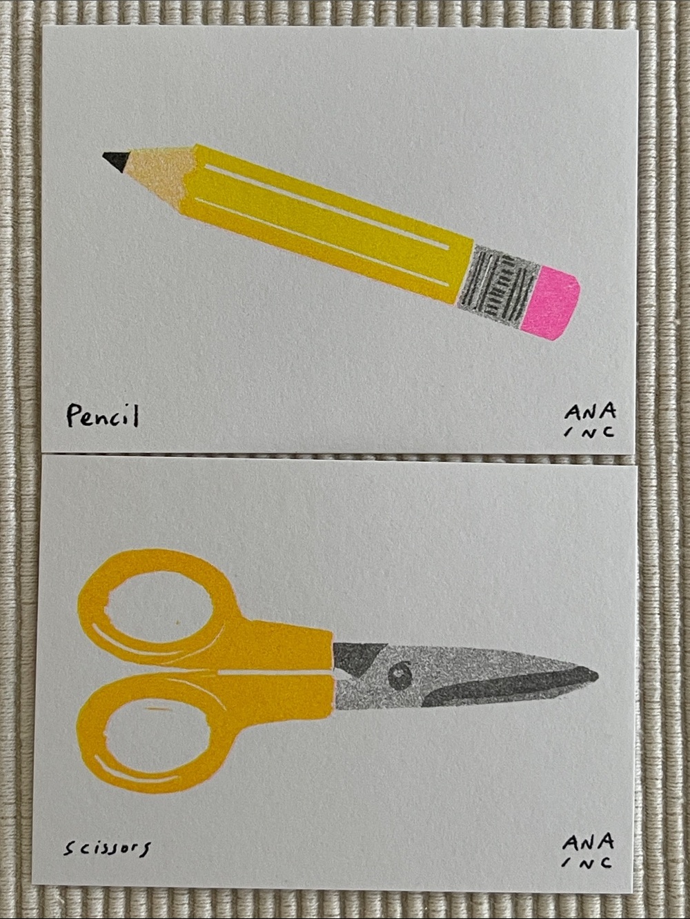 Anastasia Inciardi Pencil & Scissors Mini Print Set